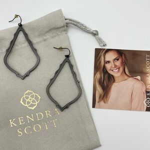 Kendra Scott Sophee Gunmetal Earrings